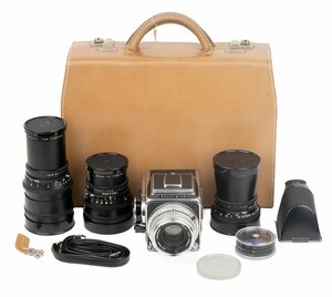 [РЕДИТЕЛЬНО] Hassel Blood 500C/M Body + C 80/2,8 T*Lens + A12 Filmback + Sonnar C Lens x2 + Distagon C Lens # JP27294