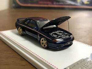 1/64 FOCAL HORIZON 日産 スカイライン GT-R R32 Sチューン 紺色