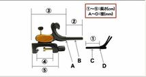 ★シャム柿★　超希少　銘木　特選品　大型大砲万力　ハンドメイド収納袋付き　天然木目　ヘラブナ　型番２　1円スタート　02_画像10