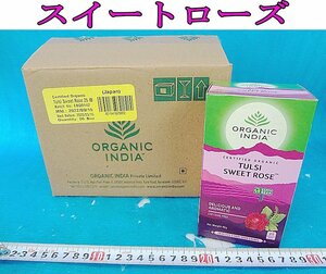 Mいな2352 ORGANIC INDIA オーガニック インディア トゥルシー ティー SWEET ROSE スイートローズ 25包×6箱 ハーブティー ティーバッグ