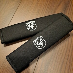  abarth ABARTH seat belt cover seat belt pad black black 2 pcs set unused 