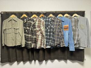 古着　シャツ　ウールリッチ　ペンドルトン　ネルシャツ、フランネルシャツ　ウールシャツ等　8枚セット　70s 80s 90s まとめ　大量