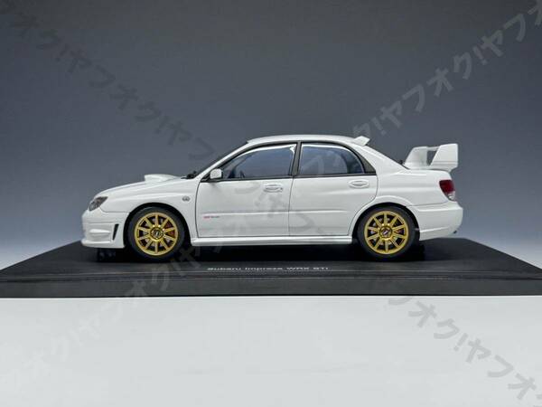 【込】オートアート 1/18 スバル インプレッサ WRX STI GDB 鷹目 ホワイト Subaru Impreza WRX STi Aa AUTOart 2006 78682 箱無し