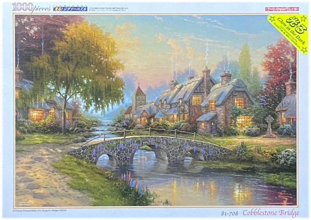 ■New and unopened■Beverly■Thomas Kinkade Bridge of Peace ■1000 PIECES■72cm×49cm■NO.81-708■Glowing jigsaw puzzle, toy, game, puzzle, jigsaw puzzle