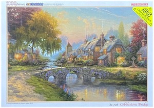 Art hand Auction ■New and unopened■Beverly■Thomas Kinkade Bridge of Peace ■1000 PIECES■72cm×49cm■NO.81-708■Glowing jigsaw puzzle, toy, game, puzzle, jigsaw puzzle