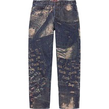 新品未使用 30 Supreme Archive Denim Jacquard Regular Jean Blue Pants シュプリーム アーカイブ デニム レギュラー ブルー インディゴ_画像1