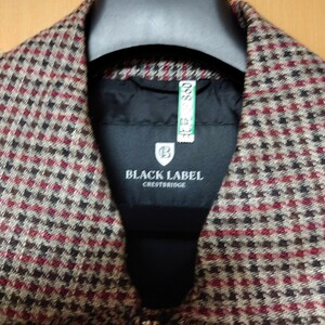 美品 クリーニング済 BLACK LABEL CRESTBRIDGE（ブラックレーベルクレストブリッジ）千鳥格子柄ジャケット サイズМ 51F23-122-44 リネン