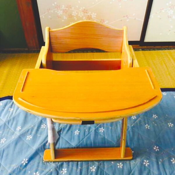 木製 ベビーチェア ローチェア