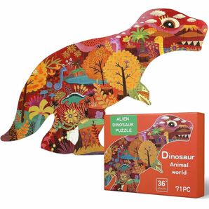 LEMESO パズル 恐竜 おもちゃ ジグソー 71ピース 子供　 ジグソーパズル 玩具