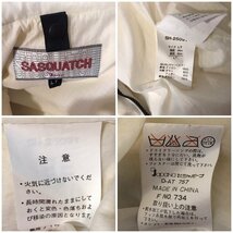 ＳＡＳＱＵＡＴＣＨ ダウン フェザー ベスト アウター サスクワッチ フード付き ホワイト ＳＩＺＥ：ＬＴ 状態考慮 洋品紳士服/252_画像5