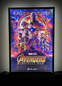 ★大特価★新品★映画ポスター『アベンジャーズ・インフィニティウオー』両面刷り27×40インチ+LEDパネル（セット）★