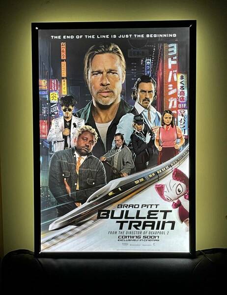 ★大特価！★新品★映画ポスター『ブレット・トレイン』両面刷り27×40インチ+LEDパネル（セット）★