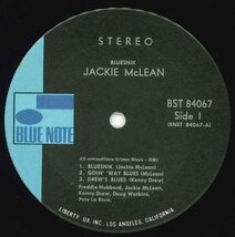 ★BLUE NOTE LP「ジャッキー・マクリーン JACKIE McLEAN BLUESNIK」LIBERTY UA ゲルダー印 RVG FREDDIE HUBBARD/KENNY DREW BST-84067_画像2