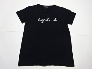 ●アニエスベーagnes b.半袖ロゴTシャツ L 黒●1119●