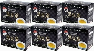 6 box (120.) Hokkaido production large legume isoflabon black soybean tea 5g×20. go in relax time ...... Cafe in 0( Zero ). tea back type ..