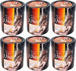 6缶　汗だし JUWA 炭酸バスソルト シトラスジンジャーの香り 500g　発汗ひきしめ２ｉｎ１の新感覚バスソルト。気分 スッキリととのいます。
