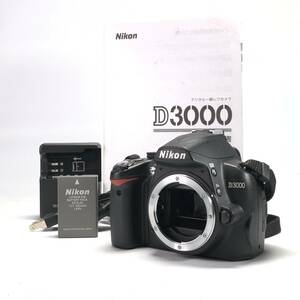1スタ Nikon D3000 ボディ ニコン デジタル 一眼レフ カメラ ショット数2628回 良品 1円 ヱOA4