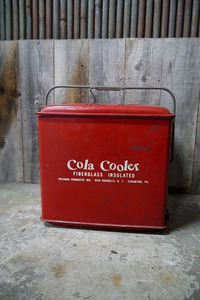 ビンテージColaCoolerクーラーBOX[gooc-14]検アメリカ/USA/キャンプ/コカ・コーラ/インテリア雑貨/1960年代頃/コレクション雑貨収納