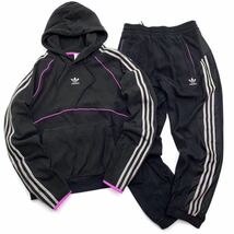 Adidas Originals HI3015/HI3016 Men's Top and Bottom Set, Polar Fleece Hoodie, 上下セットサイズL_画像1