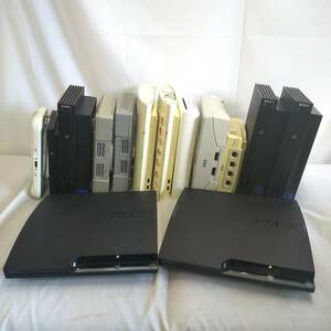 ★【ゲーム機本体まとめて】14台セット ジャンク品 PS3 PS2 PS1 ドリームキャスト セガサターン WiiU など 中古★IC1941