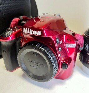 ★ショット数26枚★ ニコン Nikon D3300 レッド レンズキット 18-55VR ★ほぼ新品★