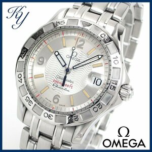 1円～ 価格高騰 3ヶ月保証付き 磨き済み 美品 本物 OMEGA オメガ シーマスター 200 オメガマチック シルバー メンズ 時計