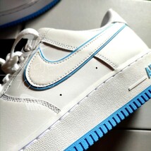 新品 正規品 NIKE ナイキ AIR FORCE1 LOW エアフォース1 ロー 07 白 ホワイト 水色 ブルー 26cm US8 デュブレ 箱付き_画像2