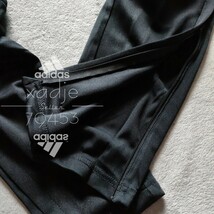 新品 正規品 adidas アディダス 上下セット セットアップ ジャージ 黒 ブラック チャコール 三本ライン 裾ファスナー付き XO 2XL_画像9