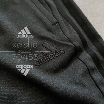 新品 正規品 adidas アディダス 上下セット セットアップ デニム風 ジャケット パンツ 黒 ブラック 三本ライン M_画像7