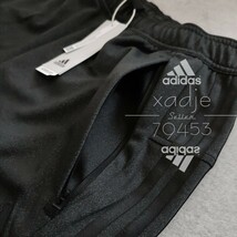 新品 正規品 adidas アディダス 上下セット セットアップ デニム風 ジャケット パンツ 黒 ブラック 三本ライン M_画像8
