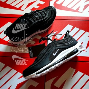 新品 正規品 NIKE ナイキ AIR MAX 97 エアマックス 97 黒 ブラック 白 ホワイト 27.5cm US9.5 箱付き