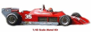 新品 Tameo Kits タメオキット 1/43 ALFA ROMEO アルファロメオ 179 イタリアGP 1979 B.ジャコメリ #35 メタルキット 組立キット SLK089