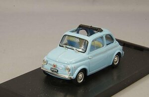 新品 Brumm ブルム 1/43 Fiat フィアット 500D オープン 1962-1963 Pervinca ブルーインテリア/ブルー/アイボリー R404-14