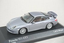 ミニチャンプス PMA 1/43 Porsche ポルシェ 911 GT3 1998 グレーメタリック 430068008_画像1
