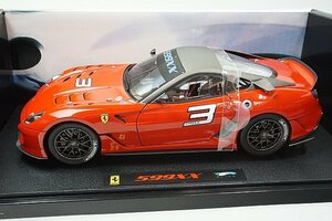 Hot Wheels ホットウィール エリート 1/18 Ferrari フェラーリ 599XX 2009 #3 T6251