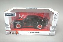 Jada Toys ジャダトイズ 1/24 MAZDA マツダ RX-3 1974 ブラック / レッド JDM TUNERS 30717_画像2