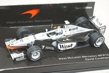 ミニチャンプス PMA 1/43 West McLaren Mercedes マクラレーン メルセデス MP4/13 D.クルサード #7 マクラーレン チーム別注_画像1