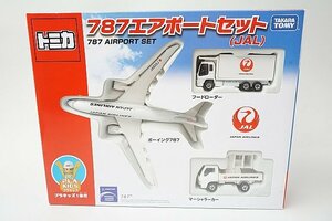 TOMICA トミカ 787エアポートセット (JAL) ボーイング787 / フードローダー など3点セット 207026