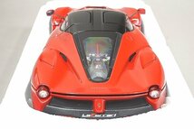 Hot Wheels ホットウィール エリート 1/18 Ferrari フェラーリ LaFerrari ラ・フェラーリ レッド ※パーツ破損有り BCT79_画像3