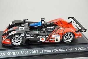 EBBRO エブロ 1/43 アドバン 童夢 近藤 S101 無限 24h ルマン LM 2003 #9 ブラック 43492