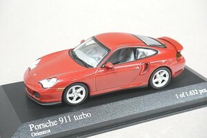 ミニチャンプス PMA 1/43 Porsche ポルシェ 911 ターボ 2000 レッド 430069306