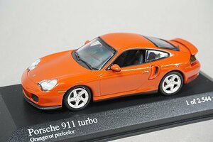 ミニチャンプス PMA 1/43 Porsche ポルシェ 911 ターボ 1999 オレンジメタリック 430069308