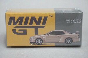 トゥルースケール MINI GT 1/64 NISSAN 日産 スカイライン GT-R R34 Mスペック シリカブレス 右ハンドル MGT00348-R