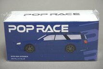 POP RACE ポップレース 1/64 NISSAN 日産 ステージア 改 GTR R34 Stagea Bayside Blue ベイサイドブルー PR64-NR34-STBL_画像1