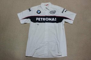 ▽♪ PUMA プーマ PETRONASペトロナス BMW ZAUBERザウバー F1 チーム 半袖シャツ F1 ホワイト M