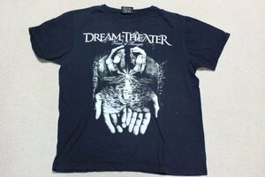 ▽♪ Solid Rock DREAM THEATERドリーム・シアター プリント半袖Tシャツ バンT ブラック L