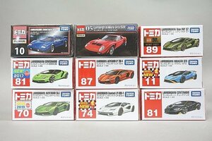 TOMICA トミカ ランボルギーニ 1/68 アヴェンタドール LP700-4 / ウラカン STO / シアン FKP 37 / ミウラ イオタ SVR など9点セット