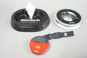 MICHELIN ミシュラン 灰皿 日本製 / マルボロ 携帯灰皿 / マルボロ 灰皿 直径約13cm 3点セット ※ジャンク品