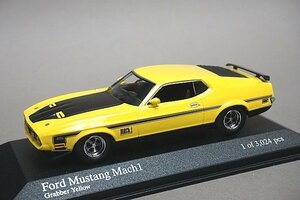 ミニチャンプス PMA 1/43 FORD MUSTANG フォード マスタング マッハ１ 1971 イエロー 400087120