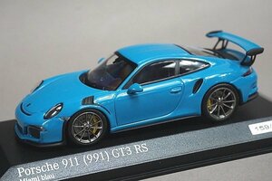 ミニチャンプス PMA 1/43 Porsche ポルシェ 911 (991) GT3 RS マイアミブルー 特注品 200台限定 CA04316006